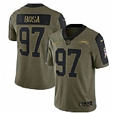 Nike Los Angeles Chargers 97 Joey Bosa 2021 Olive Salute To Service Limited Jersey Dyin,baseball caps,new era cap wholesale,wholesale hats